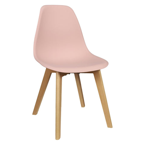 Chaise scandinave rose poudré 