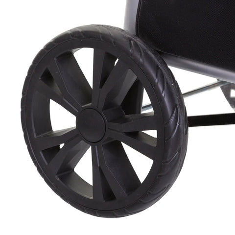 Chariot De Marché Pliable 2 Roues Noir