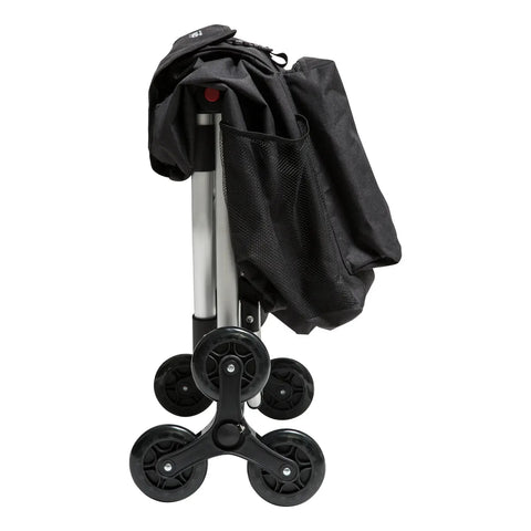 Chariot de course pliable 6 roues Noir