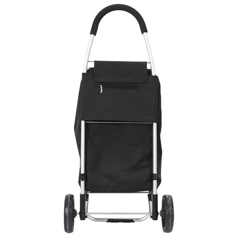 Chariot de marché pliable 39L Noir