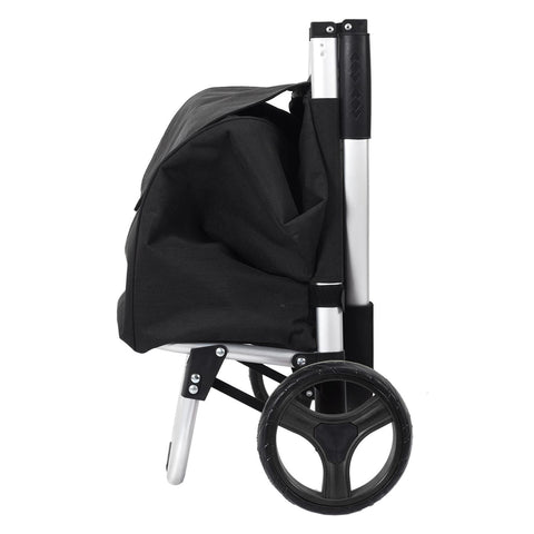 Chariot de marché pliable 39L Noir