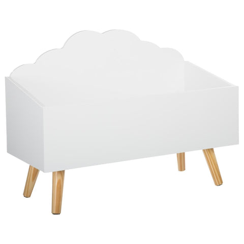 Coffre De Jouets Forme Nuage Blanc