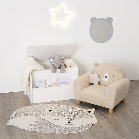 Coffre à jouets pour enfant Blanc