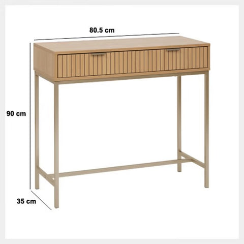 Console 2 Tiroirs Tasso Beige