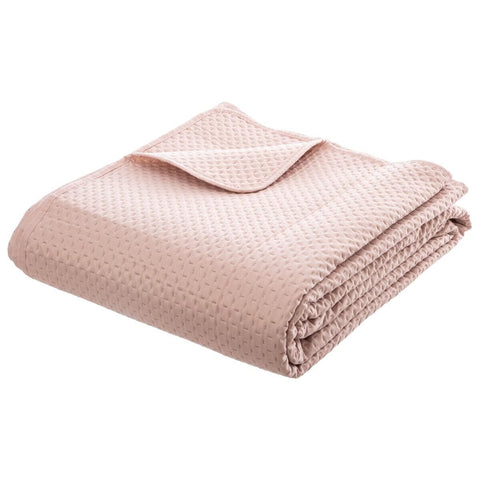 Dessus De Lit Avec 2 Taies Dolce Rose Poudre 240x260