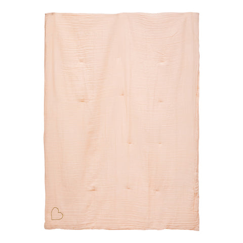 Édredon Pour Enfant Double Gaze En Coton Rose