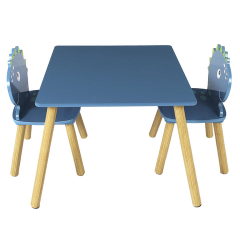 Ensemble Table et 2 chaises Dino Bleu