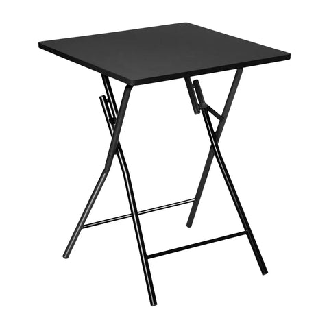 Ensemble Table pliante avec 2 chaises PVC Noire