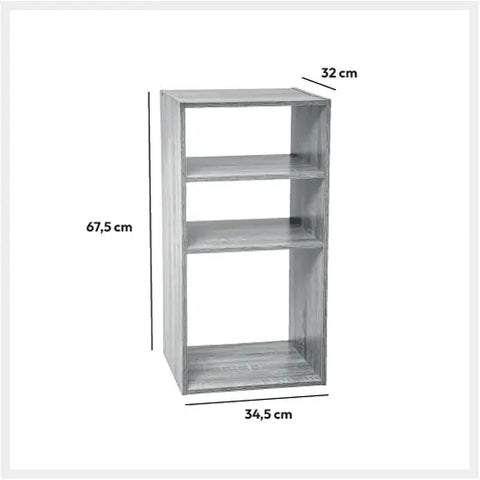 Etagere 2+1 cases Mix N Modul Gris