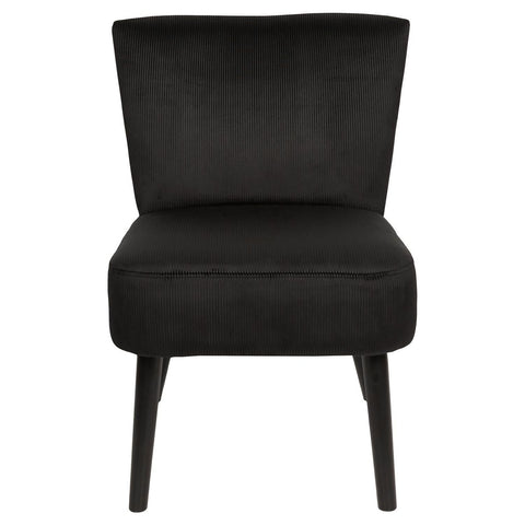 Fauteuil Crapaud En Velours Giulia Noir