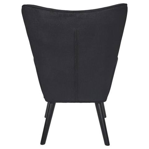 Fauteuil De Salon Giulia En Velours Noir