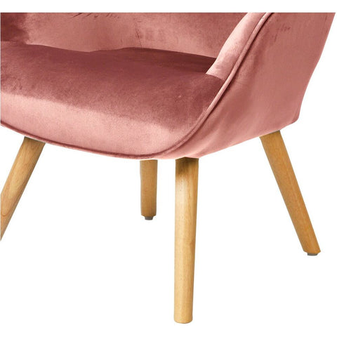 Fauteuil De Salon Velours Rose