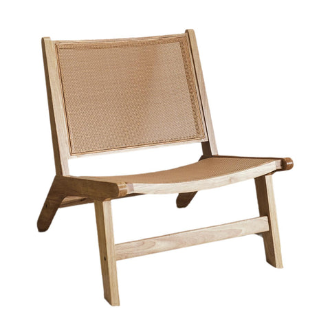 Fauteuil En Bois De Hévéa Bali Naturel