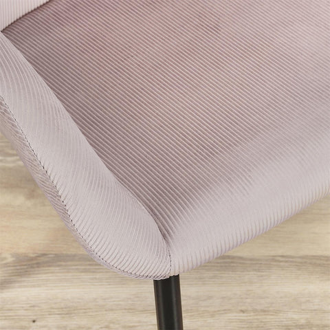 Fauteuil En Velours Côtelé Giulia Rose