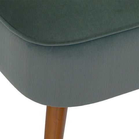 Fauteuil En Velours Naova Vert Céladon