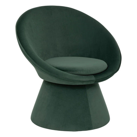 Fauteuil En Velours Plopi Vert Cèdre