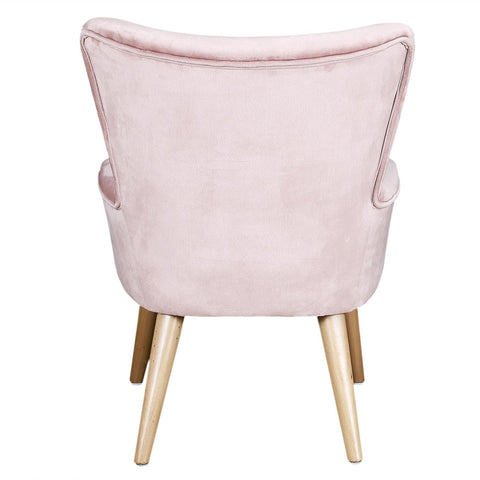 Fauteuil En Velours Pour Enfant Helsinki Rose