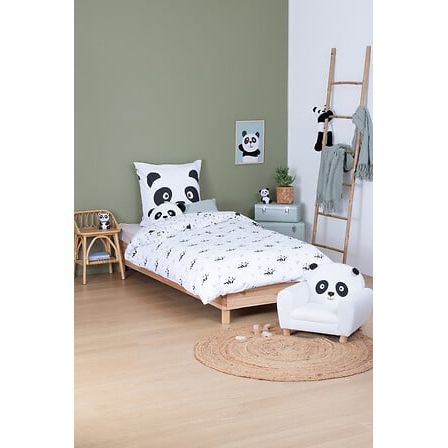 Fauteuil Enfant Avec Oreilles Panda Blanc