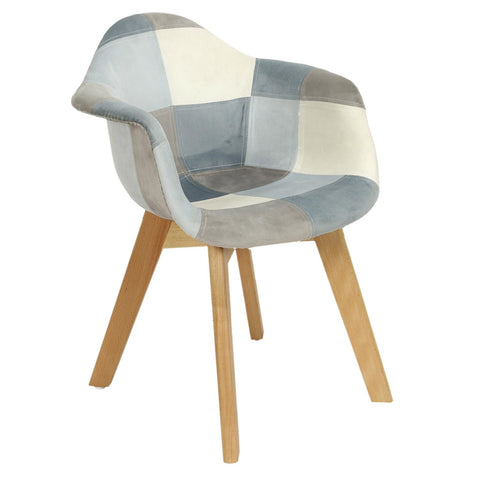 Fauteuil Enfant Patchwork Leonie Bleu