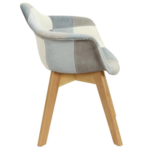 Fauteuil Enfant Patchwork Leonie Bleu