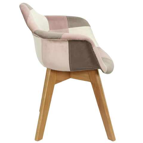 Fauteuil Enfant Patchwork Leonie Rose