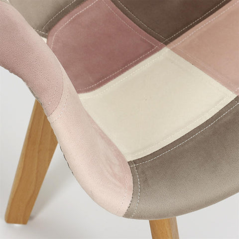 Fauteuil Enfant Patchwork Leonie Rose