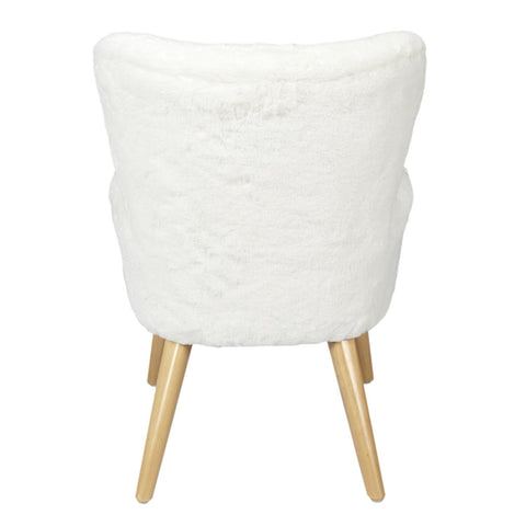 Fauteuil Helsinki Enfant Fourrure Blanc