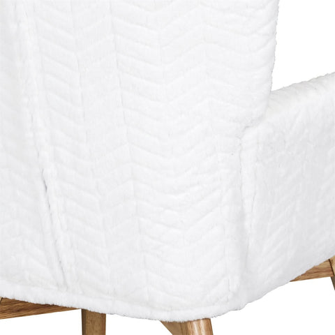 Fauteuil Helsinki Patchwork Blanc