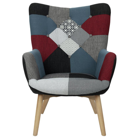 Fauteuil Milano Patchwork Multicolore