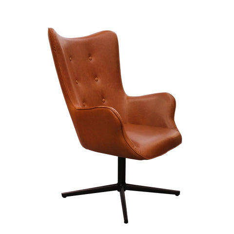 Fauteuil Pivotant Design Helsinki Marron