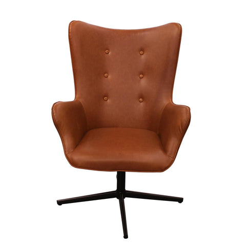 Fauteuil Pivotant Design Helsinki Marron