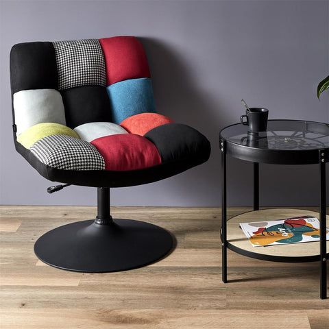 Fauteuil Pivotant Multicolore Anton Patchwork