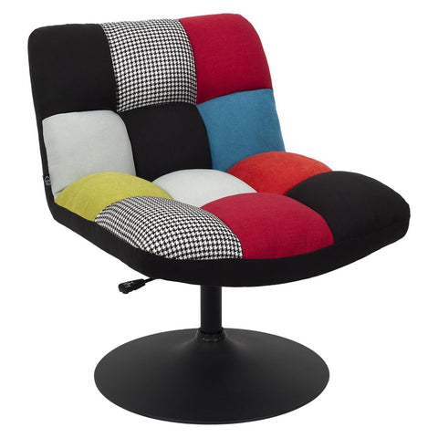 Fauteuil Pivotant Multicolore Anton Patchwork