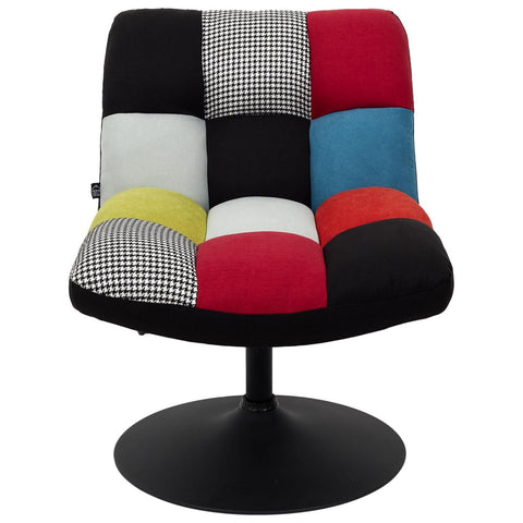 Fauteuil Pivotant Multicolore Anton Patchwork