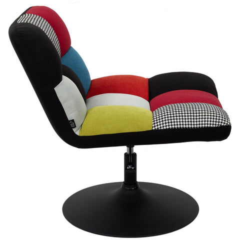 Fauteuil Pivotant Multicolore Anton Patchwork