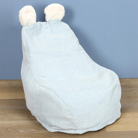 Fauteuil Poire Enfant Ted Bleu