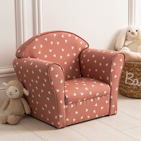 Fauteuil Pour Enfant Coeur Terracotta