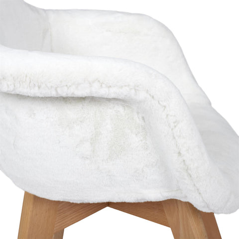 Fauteuil Pour Enfant Fourrure Blanc