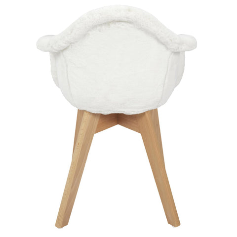 Fauteuil Pour Enfant Fourrure Blanc