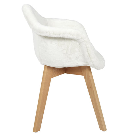 Fauteuil Pour Enfant Fourrure Blanc