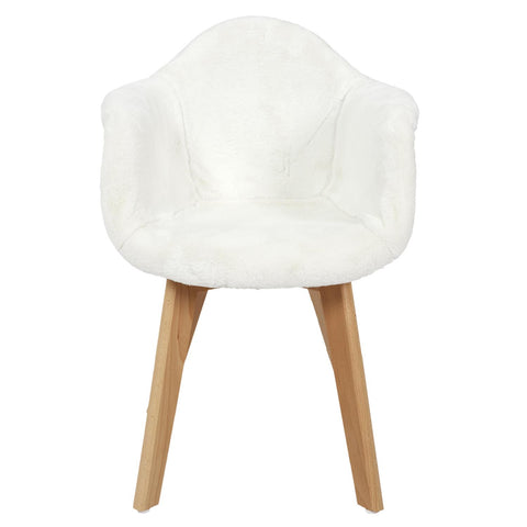 Fauteuil Pour Enfant Fourrure Blanc