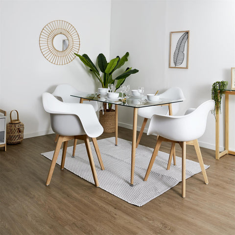 Fauteuil Scandinave En Polypropylène Blanc