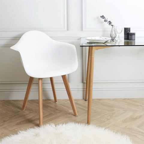 Fauteuil Scandinave En Polypropylène Blanc