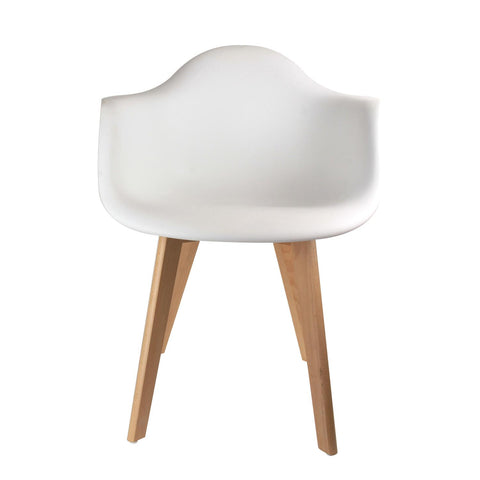 Fauteuil Scandinave En Polypropylène Blanc