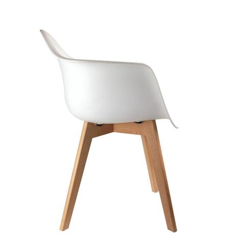 Fauteuil Scandinave En Polypropylène Blanc