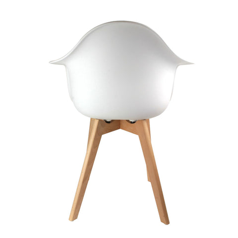 Fauteuil Scandinave En Polypropylène Blanc