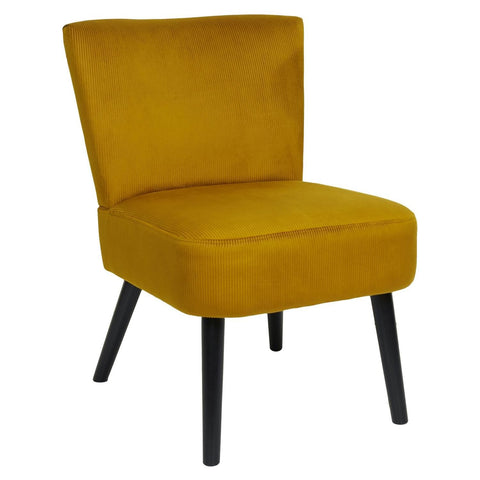 Fauteuil Crapaud En Velours Giulia Jaune