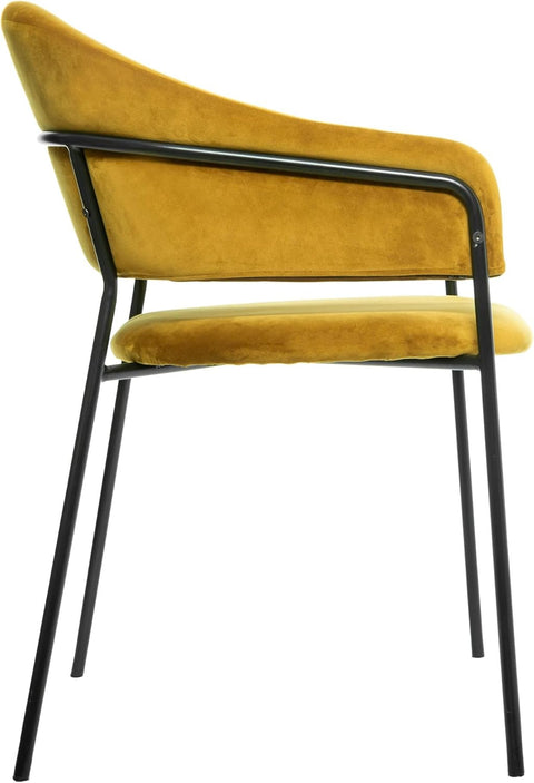 Fauteuil à diner Siron Jaune Moutarde