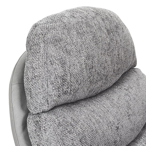 Fauteuil avec pouf Wiliam 99cm Gris