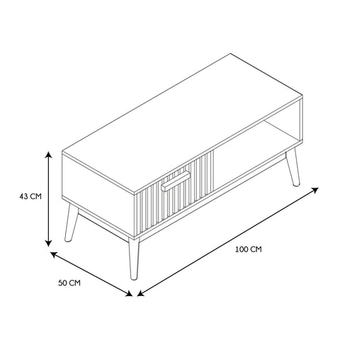 Table basse Klaus Marron